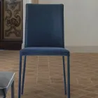 Lounge Chair Upholstered and Lacquered Legs Made in Italy - Catania Viadurini