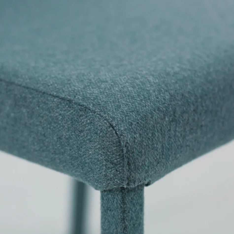 Lounge Chair Covered in Fabric Made in Italy - Roslin Viadurini