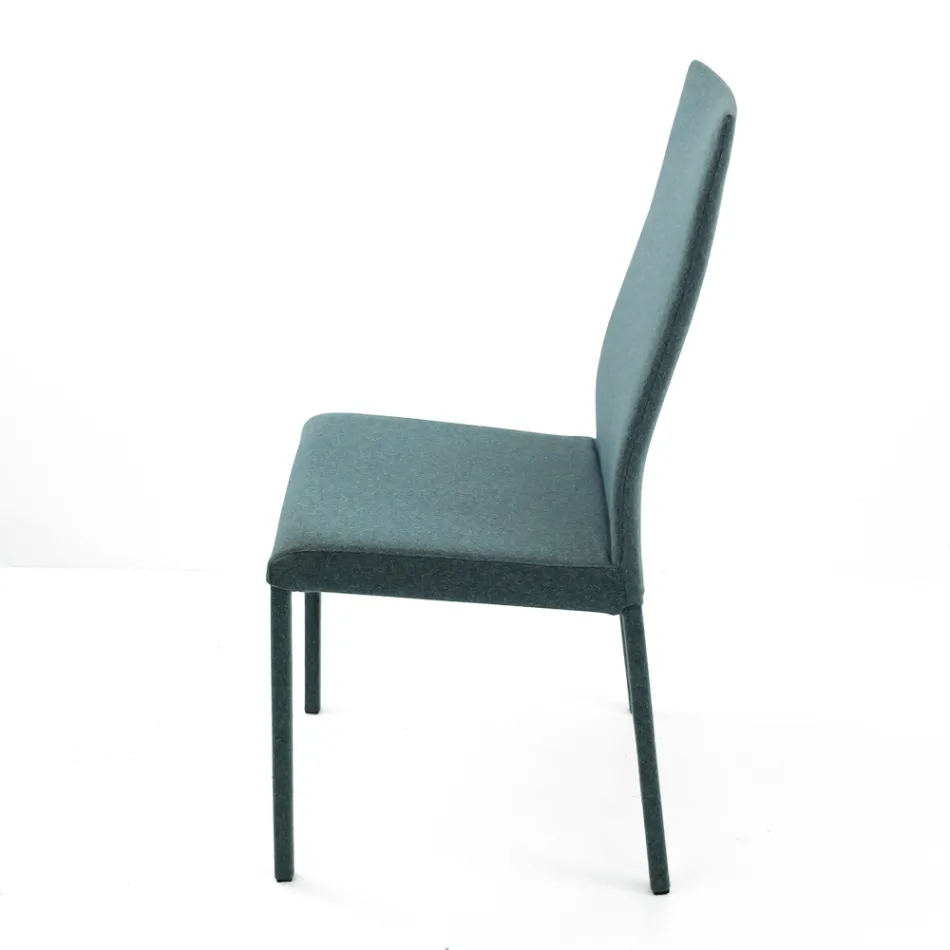 Lounge Chair Covered in Fabric Made in Italy - Roslin Viadurini