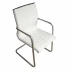 Ergonomic Sled Office Chair with Armrests Made in Italy - Filanna Viadurini