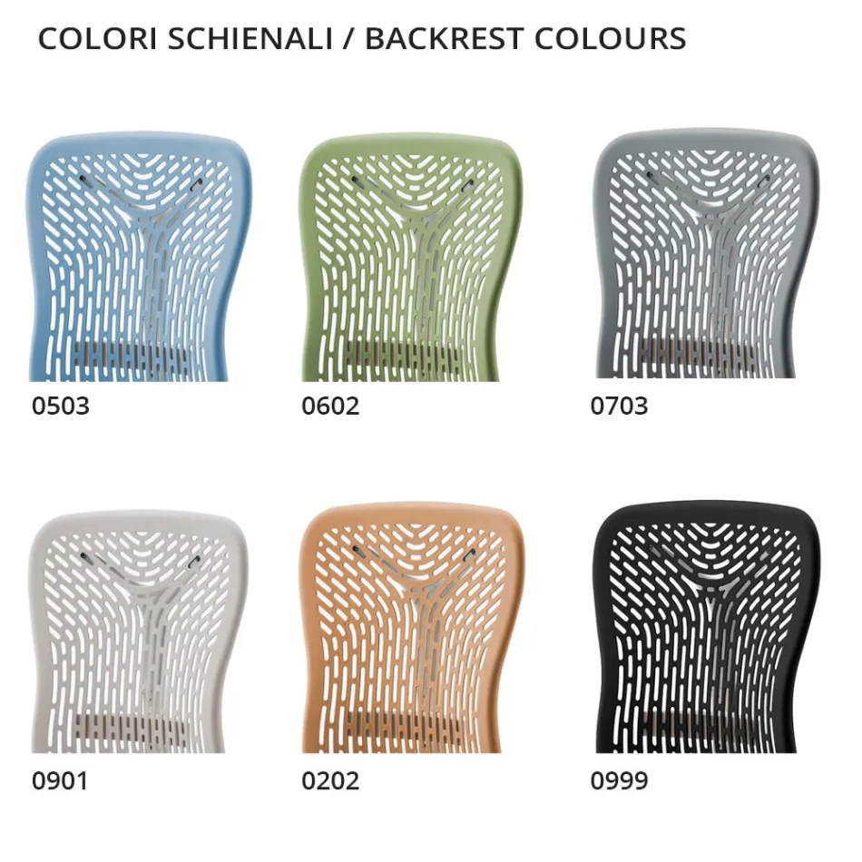 Ergonomic and Swivel Office Chair with Armrests Made in Italy - Fulvio Viadurini