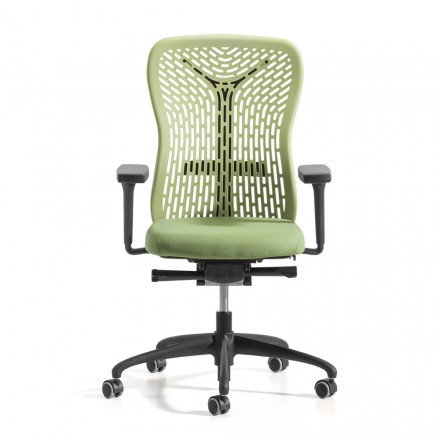 Ergonomic and Swivel Office Chair with Armrests Made in Italy - Fulvio Viadurini