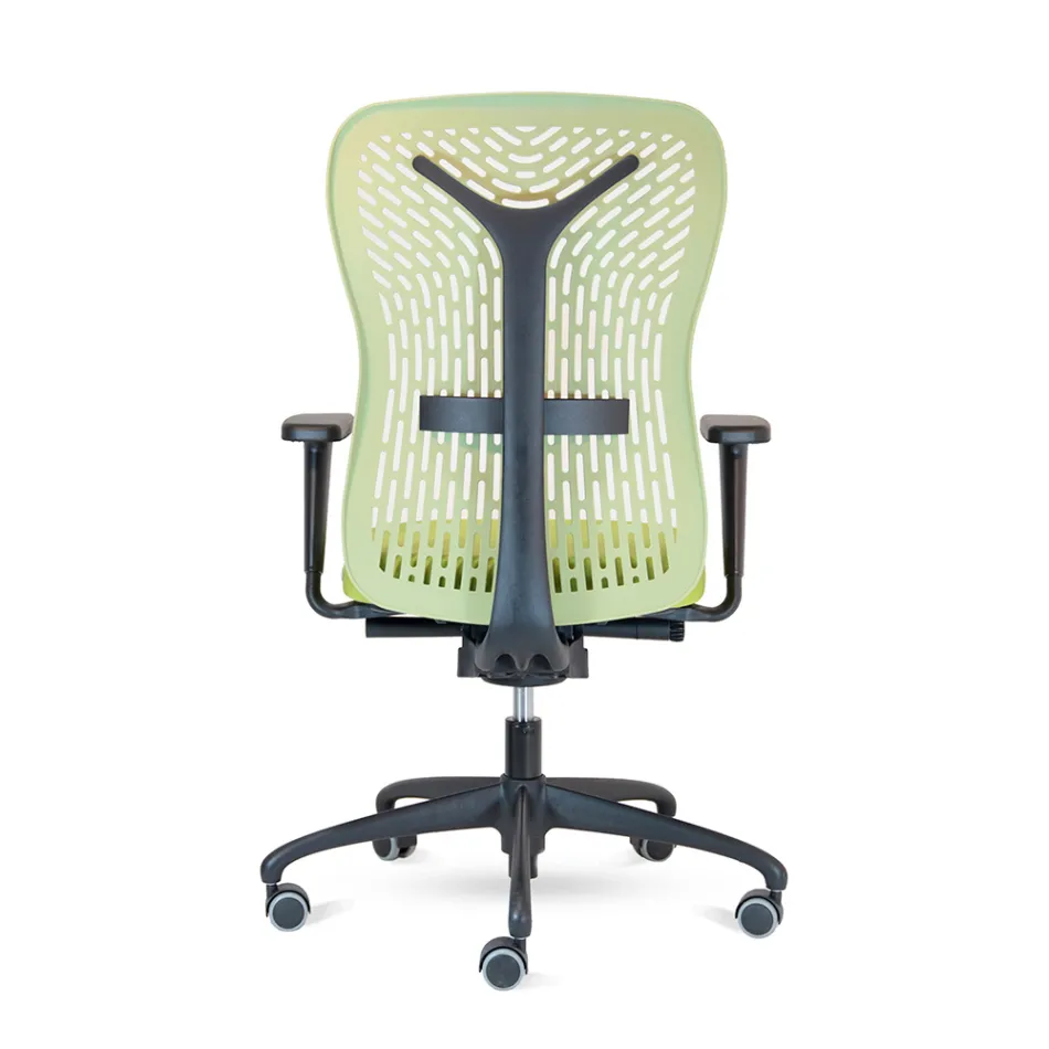 Ergonomic and Swivel Office Chair with Armrests Made in Italy - Fulvio Viadurini