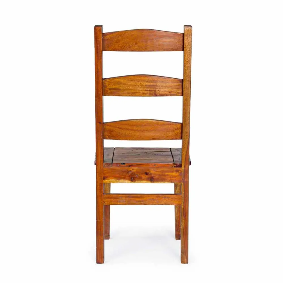 Classic Design Chair in Solid Acacia Wood Homemotion - Moritz Viadurini