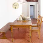 Classic Design Chair in Solid Acacia Wood Homemotion - Moritz Viadurini