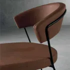 Design chair in metal and fabric produced in Italy Formia Viadurini
