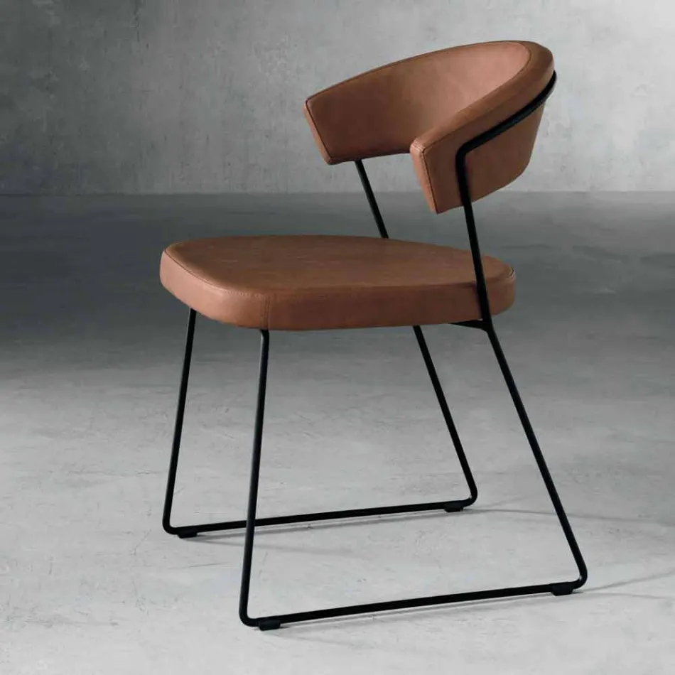 Design chair in metal and fabric produced in Italy Formia Viadurini