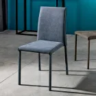 Designer fabric dining room chair made in Italy, Conny Viadurini