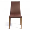 Design chair on tissue coated Amalia, H.96 cm, made in Italy