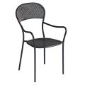 Stackable Garden Chair with Anthracite Colour Iron Structure - Nadege