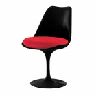 Swivel Chair in Lacquered Aluminium with Leather Seat Made in Italy - Cabiria Viadurini