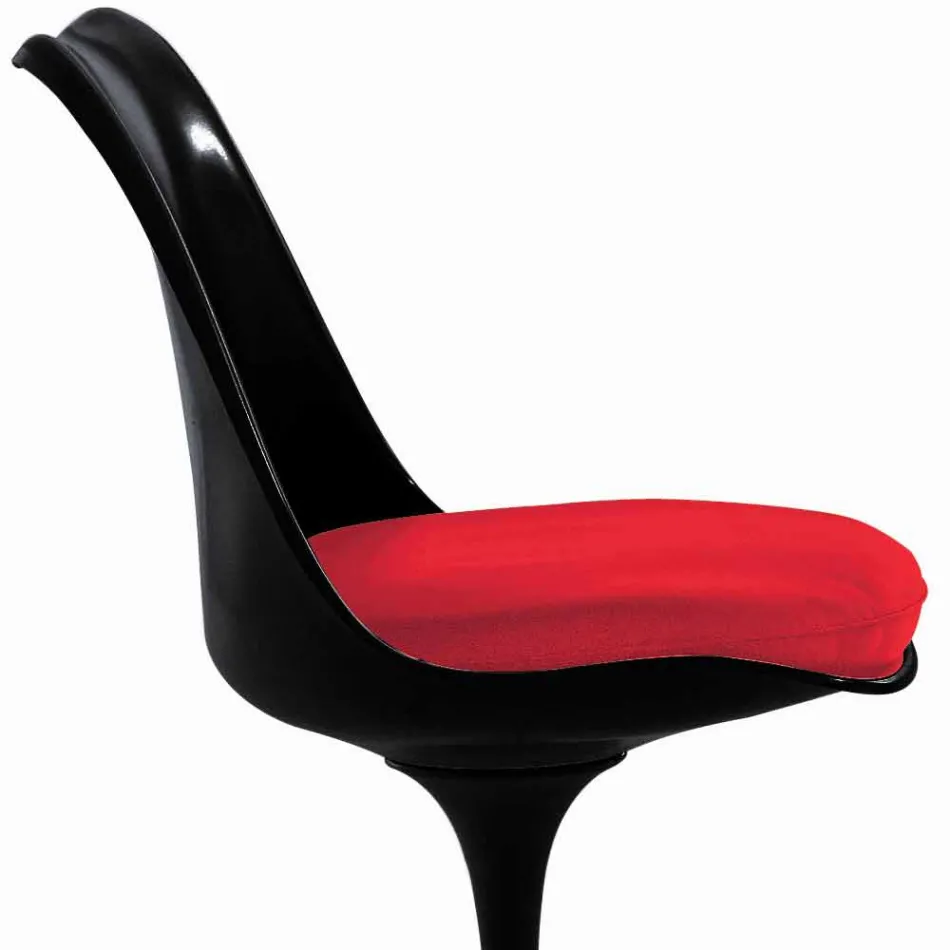 Swivel Chair in Lacquered Aluminium with Leather Seat Made in Italy - Cabiria Viadurini