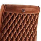 Upholstered solid wood living chair Grilli Zarafa made in Italy,2 pieces Viadurini