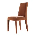 Upholstered solid wood living chair Grilli Zarafa made in Italy,2 pieces Viadurini