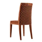 Upholstered solid wood living chair Grilli Zarafa made in Italy,2 pieces Viadurini