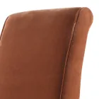 Upholstered solid wood living chair Grilli Zarafa made in Italy,2 pieces Viadurini