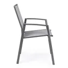 Stackable Outdoor Chair in Painted Aluminium, Homemotion, 4 pieces - Odelia Viadurini