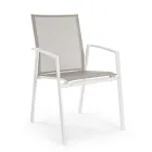 Stackable Outdoor Chair in Painted Aluminium, Homemotion, 4 pieces - Odelia Viadurini