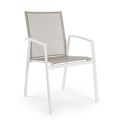 Stackable Outdoor Chair Painted Aluminium, Homemotion, 4 pieces - Odelia