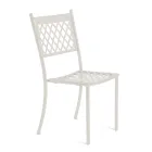 Stackable Outdoor Chair in Galvanized Steel Made in Italy 4 Pieces - Celia Viadurini