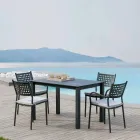 Stackable Outdoor Chair in Painted Metal Made in Italy, 8 Pieces - Lina Viadurini