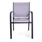 Stackable Outdoor Chair in Textilene and Aluminium Frame - Pennarello Viadurini