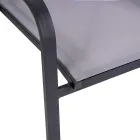Stackable Outdoor Chair in Textilene and Aluminium Frame - Pennarello Viadurini