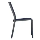 Stackable Aluminium and Textilene White or Grey Garden Chair - Floraforma Viadurini