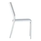 Stackable Aluminium and Textilene White or Grey Garden Chair - Floraforma Viadurini