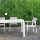 Stackable Garden Chair in Aluminium and Textilene - Ninfea Viadurini