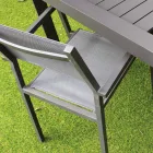 Stackable Garden Chair in Aluminium and Textilene - Ninfea Viadurini