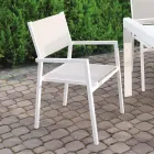 Stackable Garden Chair in Aluminium and Textilene - Ninfea Viadurini