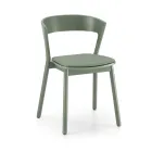 Stackable Chair in Ash with Fabric Seat Made in Italy, 2 Pieces - Oslo Viadurini