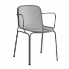 Stackable Outdoor Metal Chair Made in Italy, 4 Pieces - Verna Viadurini