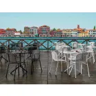 Stackable Outdoor Metal Chair Made in Italy, 4 Pieces - Verna Viadurini