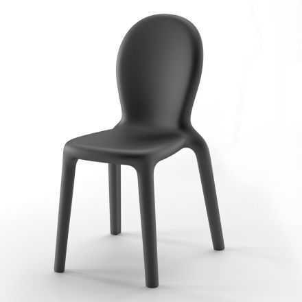Stackable Chair in Colored Polyethylene Made in Italy, 2 Pieces - Jamala Viadurini