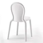 Stackable Chair in Colored Polyethylene Made in Italy, 2 Pieces - Jamala Viadurini