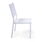Stackable Chair in Textilene and White Aluminium Frame - Pennarello Viadurini