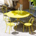 Stackable Outdoor Chair in Metal Made in Italy, 2 Pieces - Authority Viadurini