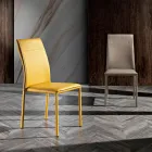 Faux Leather Dining Room Chair Modern Elegant Design - Granger Viadurini