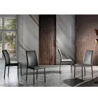 Faux Leather Dining Room Chair Modern Elegant Design - Granger Viadurini