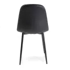 Eco-leather chair with different finishes and metal structure - Pencil Viadurini