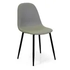 Eco-leather chair with different finishes and metal structure - Pencil Viadurini