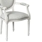 Beech Chair Padded with Foam Rubber Made in Italy - Occhio Viadurini