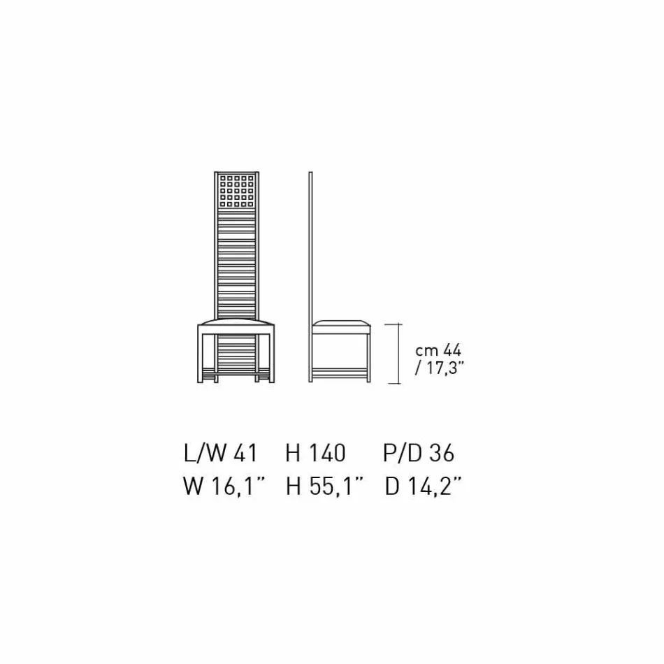 Chair in Black Painted Ash with Seat in Cotton Made in Italy - Merapio Viadurini