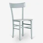 Modern design 4-piece beech wood chair - Stella Viadurini