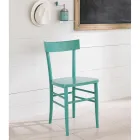 Modern design 4-piece beech wood chair - Stella Viadurini