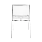 Chair in Transparent Plexiglass and Iron Made in Italy 2 Pieces - Charlotte Viadurini