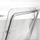 Chair in Transparent Plexiglass and Iron Made in Italy 2 Pieces - Charlotte Viadurini