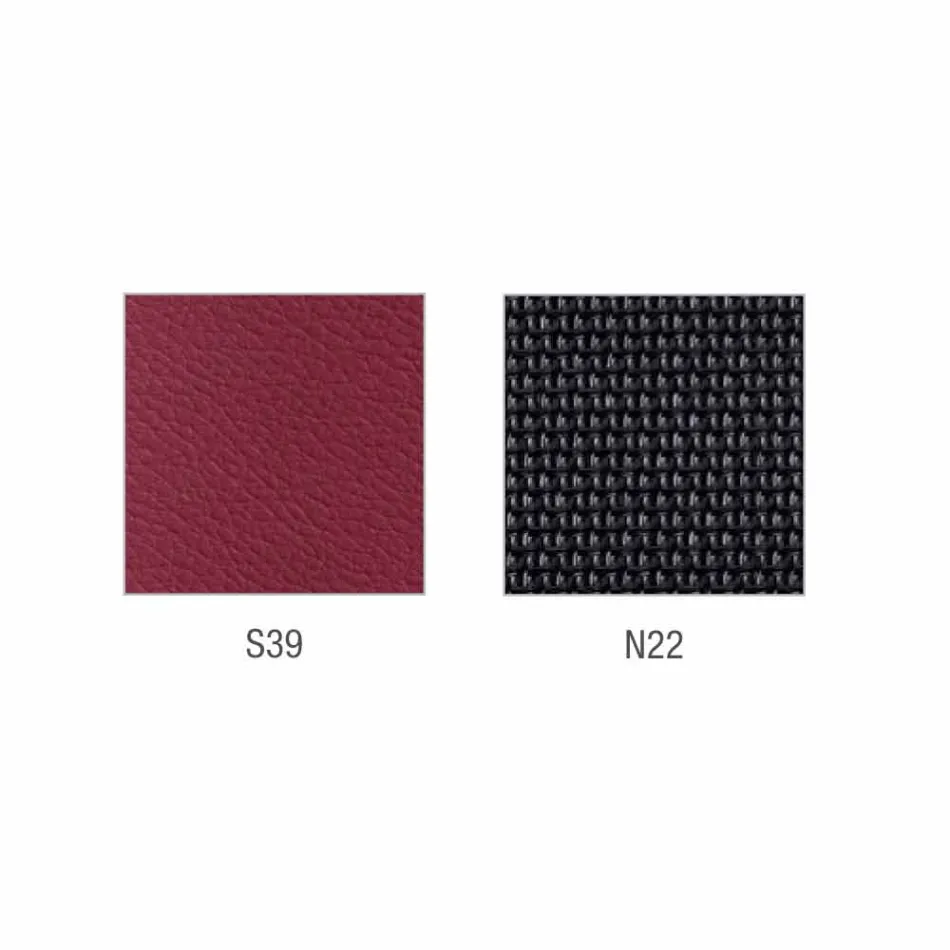 Mina semidirectional and operative leatherette chair made in Italy Viadurini